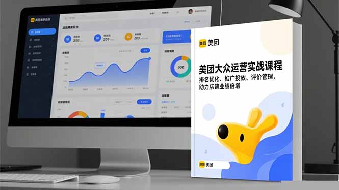 美团大众运营实战课程,排名优化、推广投放、评价管理,助力店铺业绩倍增-金小桐轻创业平台